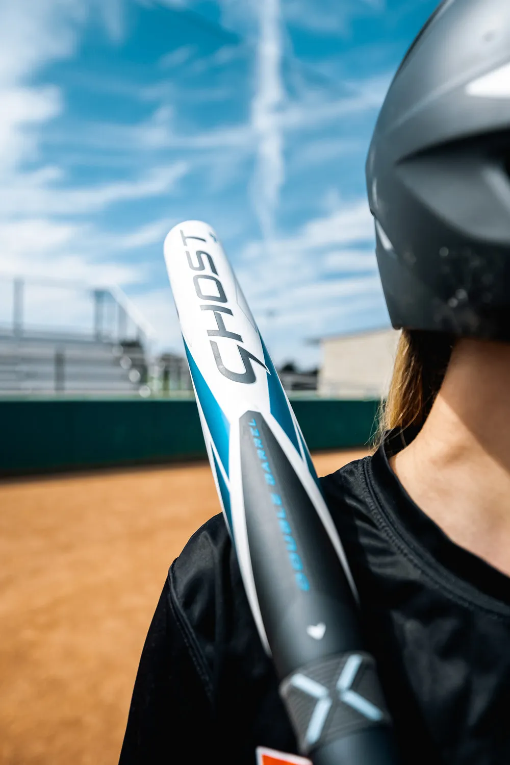 2023 Easton Ghost (-8) Double Barrel Fastpitch Softball Bat: FP23GH8