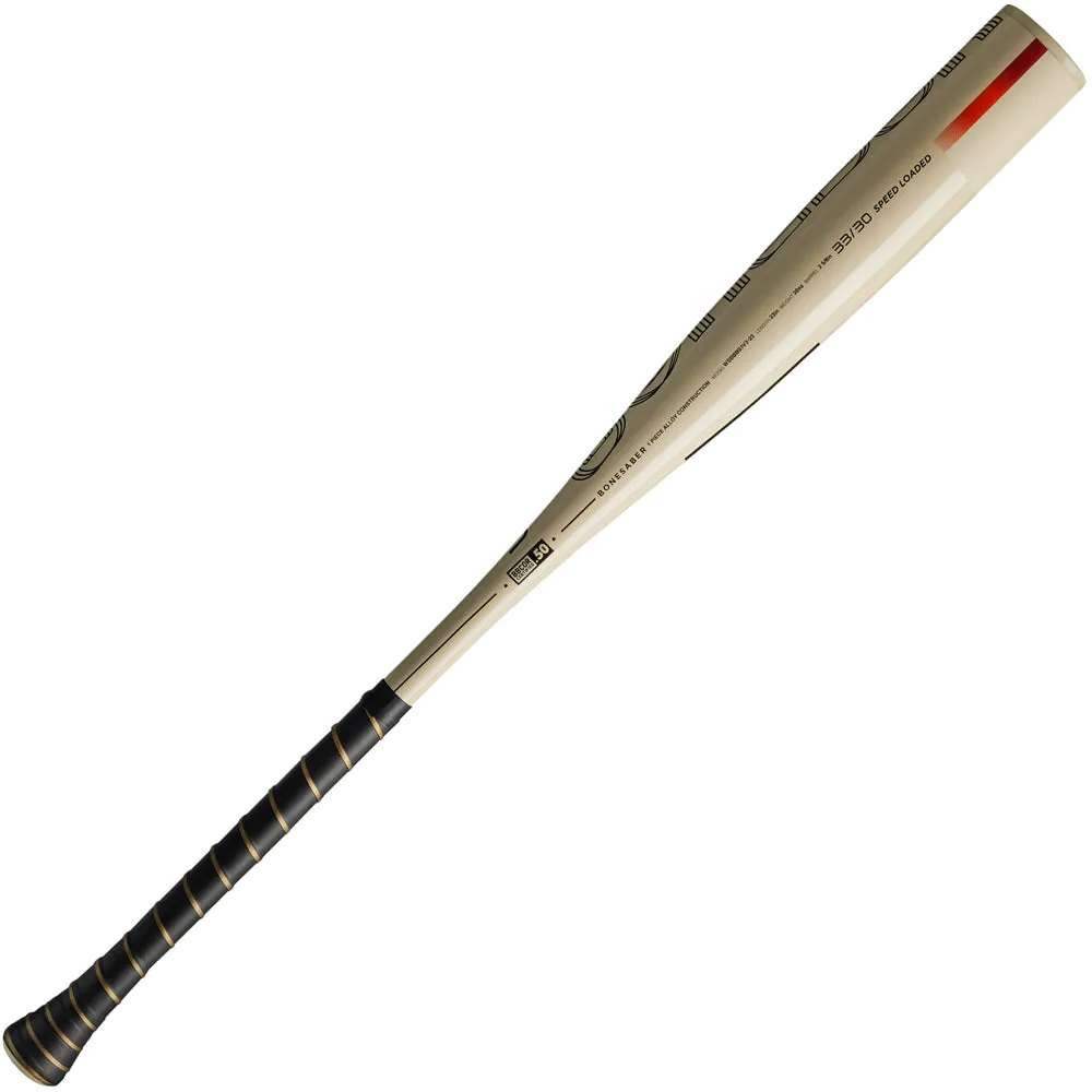 2023 Warstic Bonesaber (-3) BBCOR Baseball Bat: MBBSR23WH3