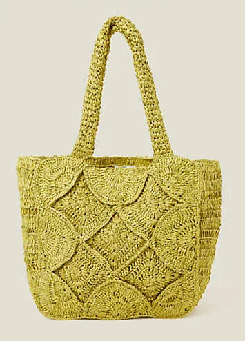 Accessorize Woven Raffia Shopper Bag | Grattan