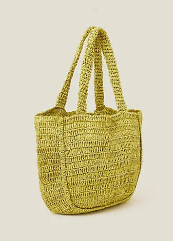 Accessorize Woven Raffia Shopper Bag | Grattan