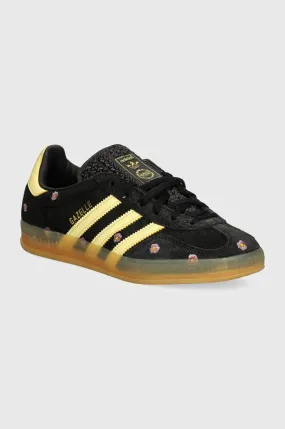 adidas Gazelle Indoor Core Black Almost Yellow Floral IF4490