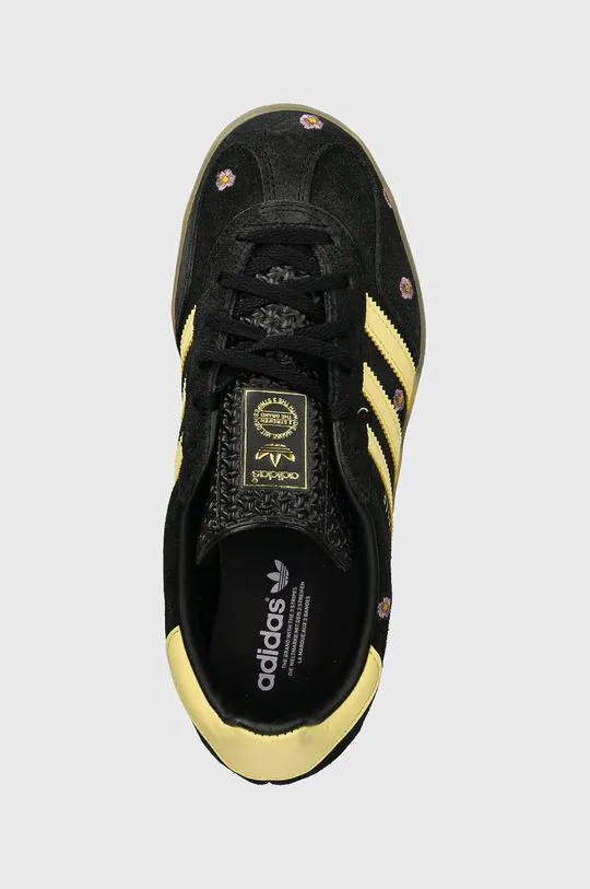 adidas Gazelle Indoor Core Black Almost Yellow Floral IF4490