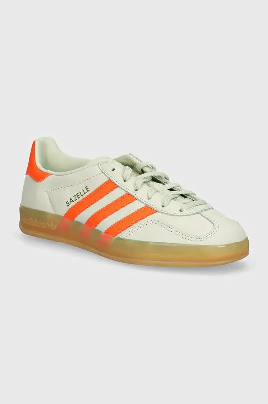 adidas Gazelle Indoor Linen Green Solar Orange IF6982