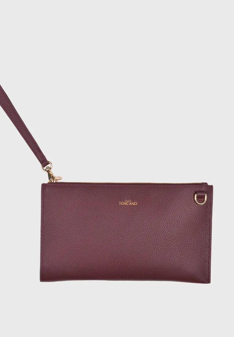 Aimee Wristlet Clutch (Burgundy)