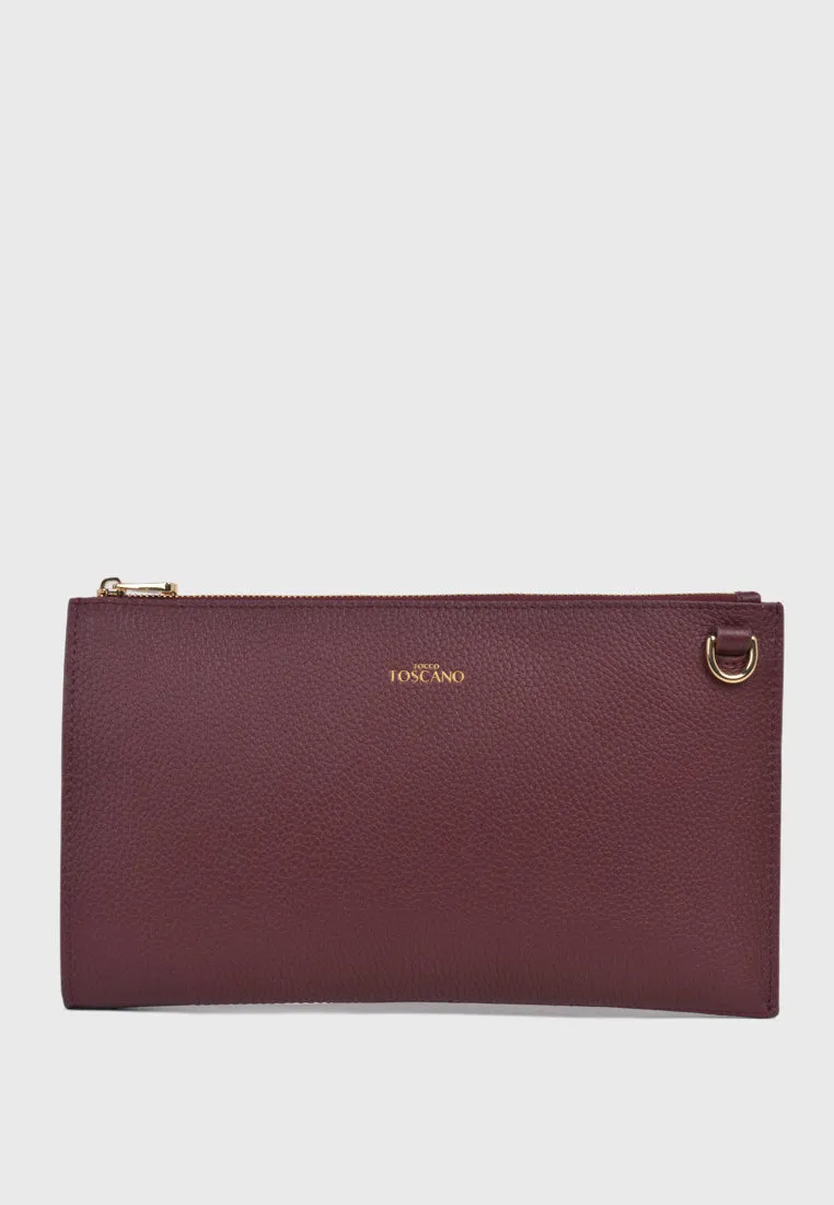 Aimee Wristlet Clutch (Burgundy)