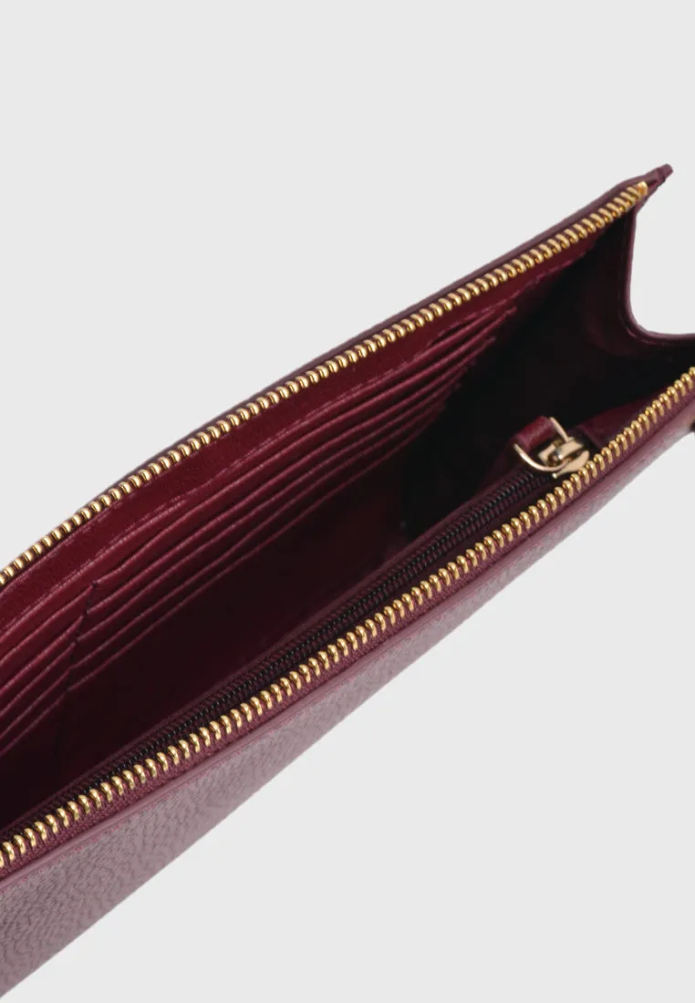 Aimee Wristlet Clutch (Burgundy)