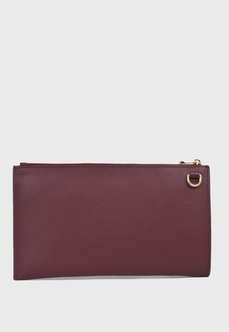 Aimee Wristlet Clutch (Burgundy)