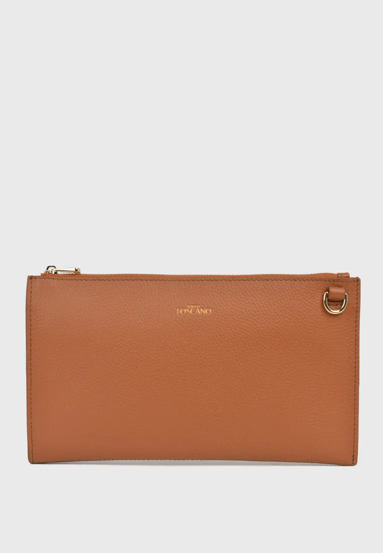 Aimee Wristlet Clutch (Camel)