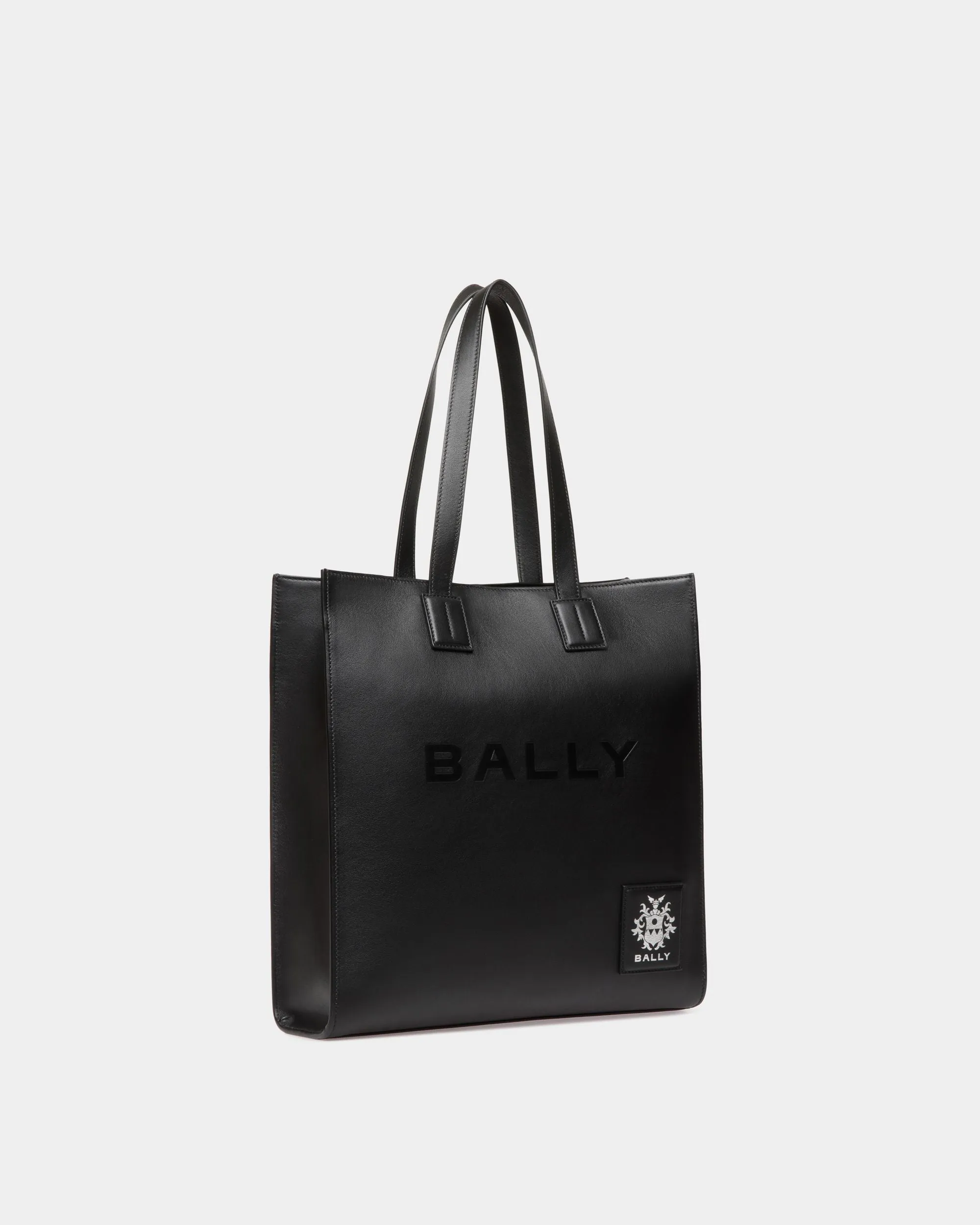 Akelei Tote Bag In Black Leather 