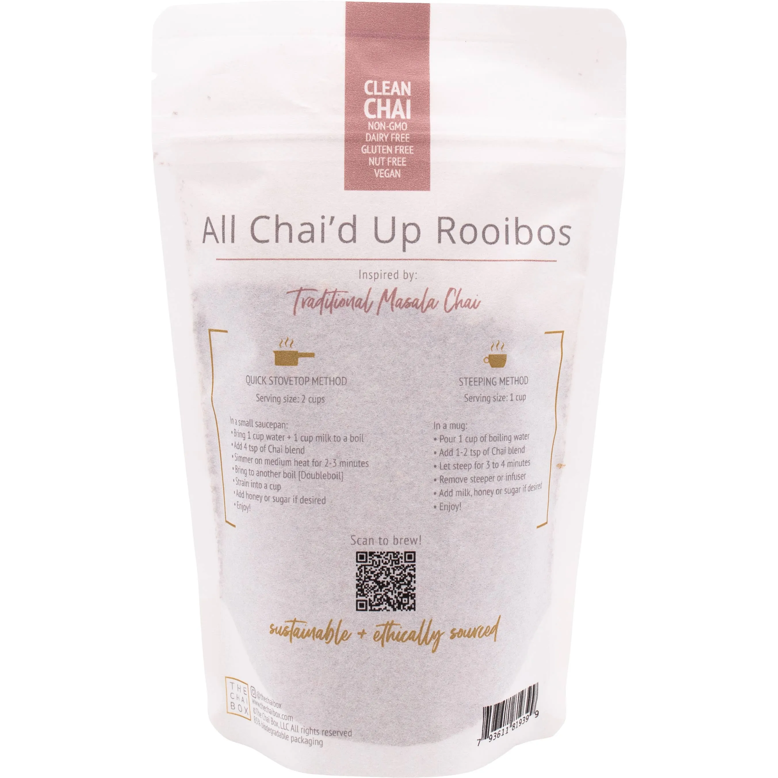 All Chai'd Up Rooibos (Caffeine Free) Blend: 2.5oz