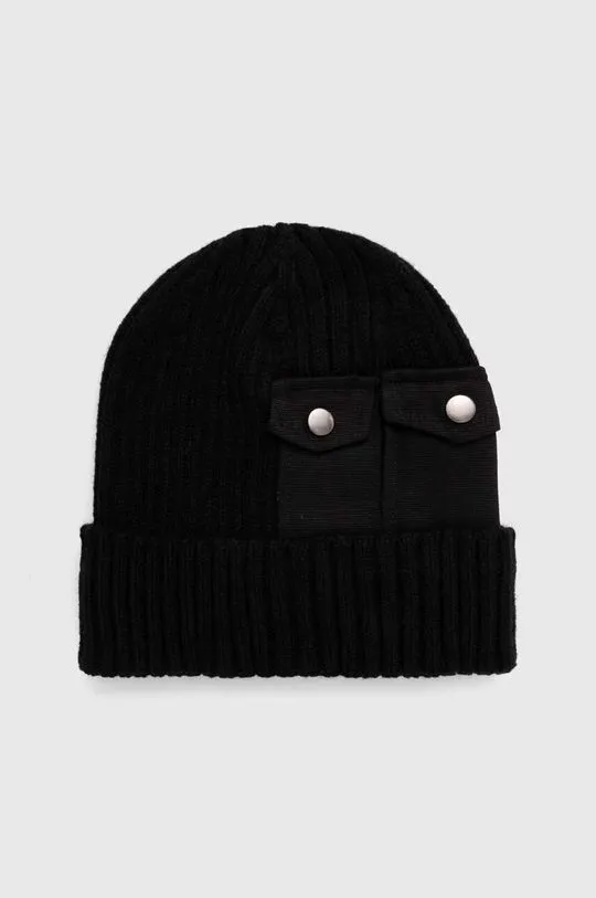 Alpha Industries beanie Utility Beanie black color 138904.03