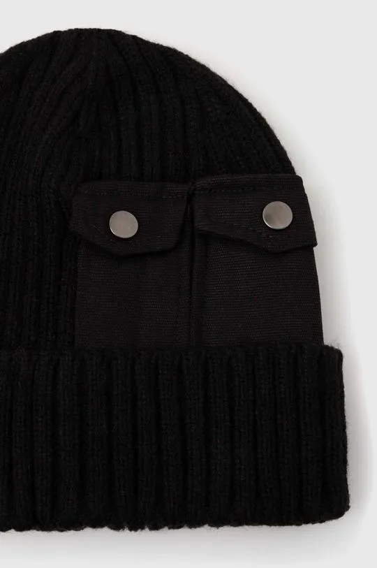 Alpha Industries beanie Utility Beanie black color 138904.03