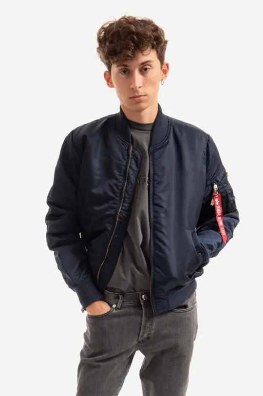 Alpha Industries bomber jacket MA-1 VF 59 men's navy blue color 191118.07