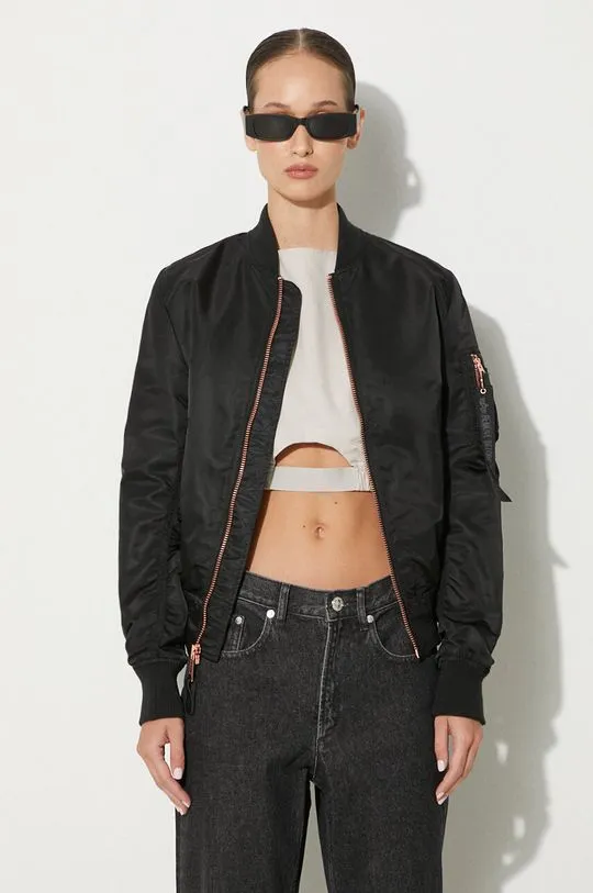 Alpha Industries bomber jacket MA-1 VF LW womenﾒs black color