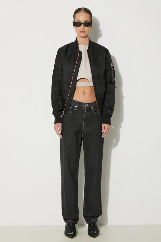 Alpha Industries bomber jacket MA-1 VF LW womenﾒs black color