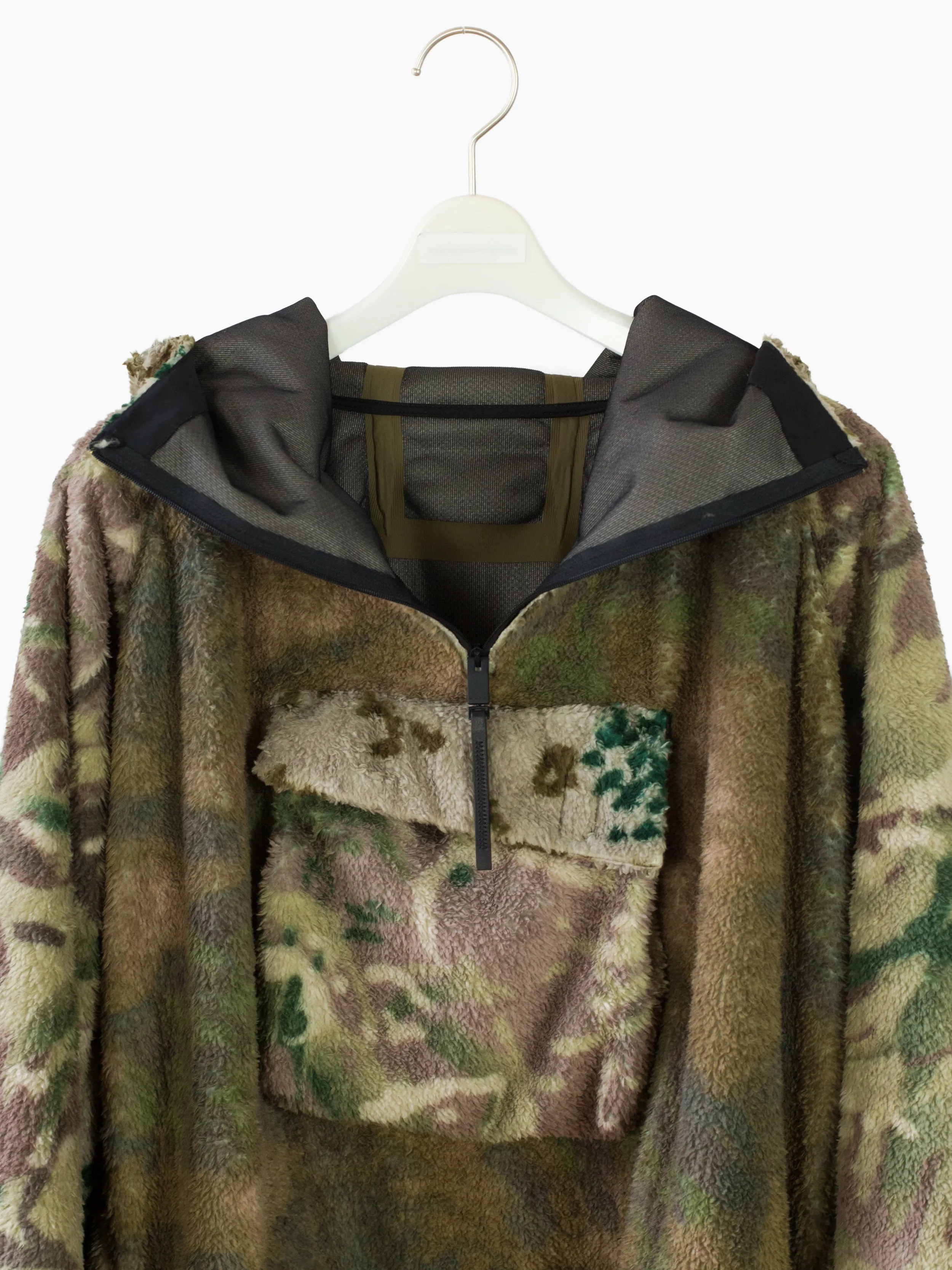 Alyx AW18 Mixed Camo Polar Fleece Anorak