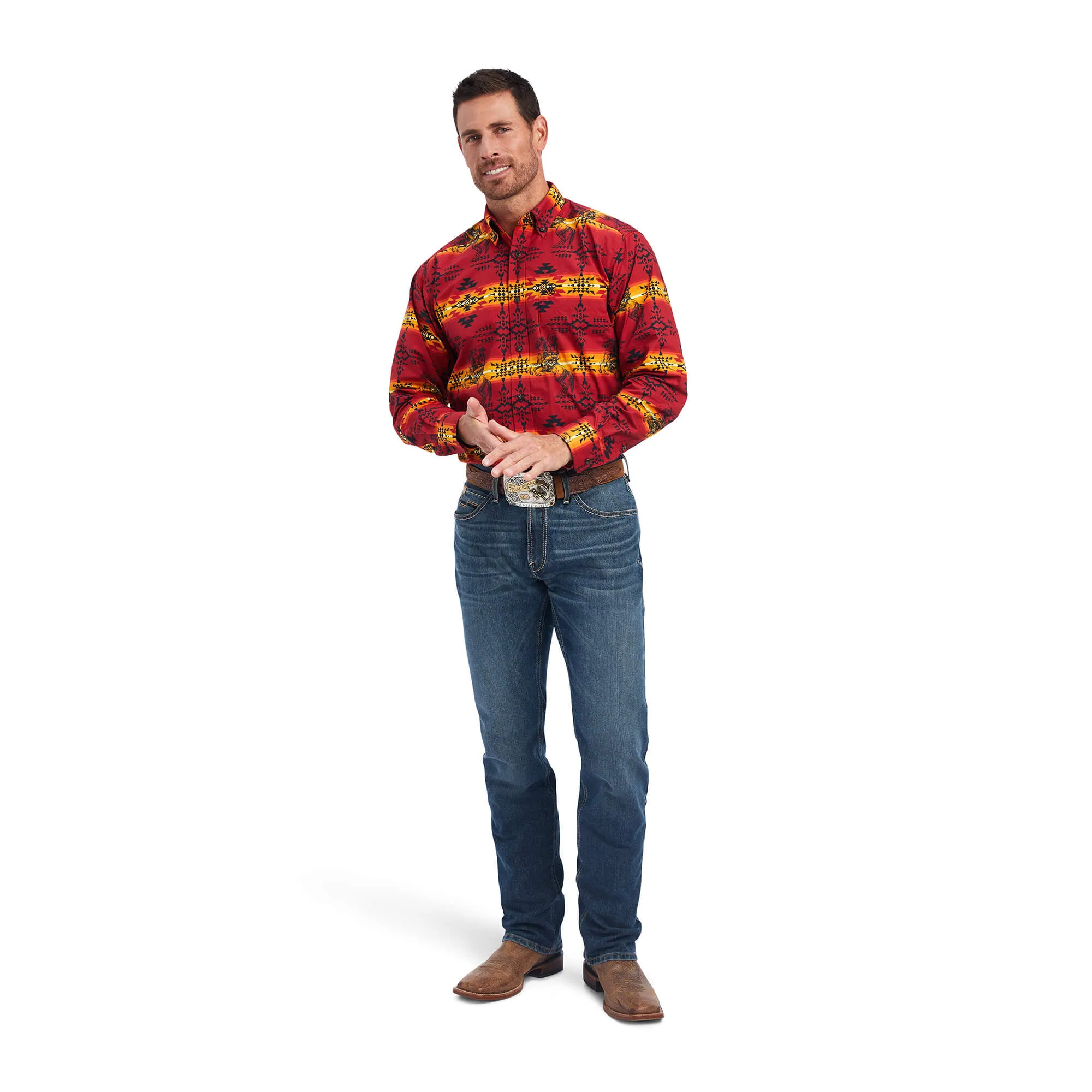 Ariat Tango Red Nathaniel Classic LS Shirt