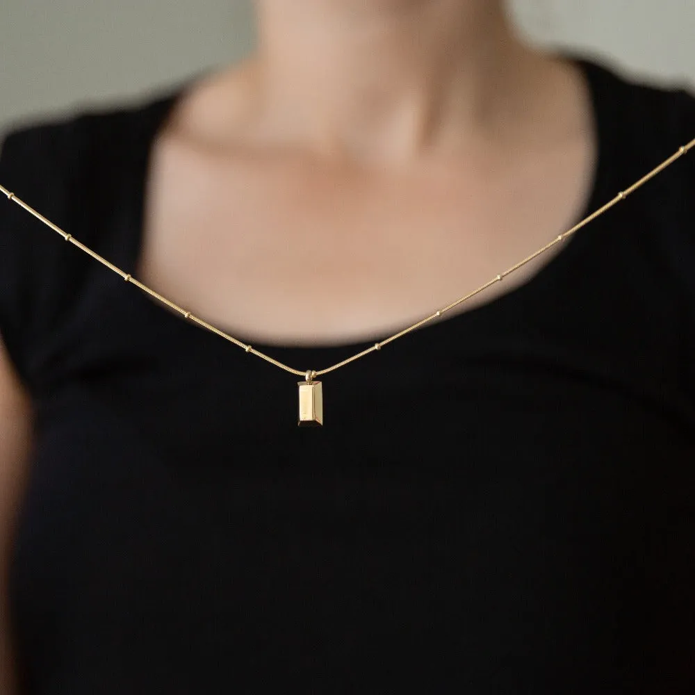 Arvo Gold Brick Necklace by Arvo