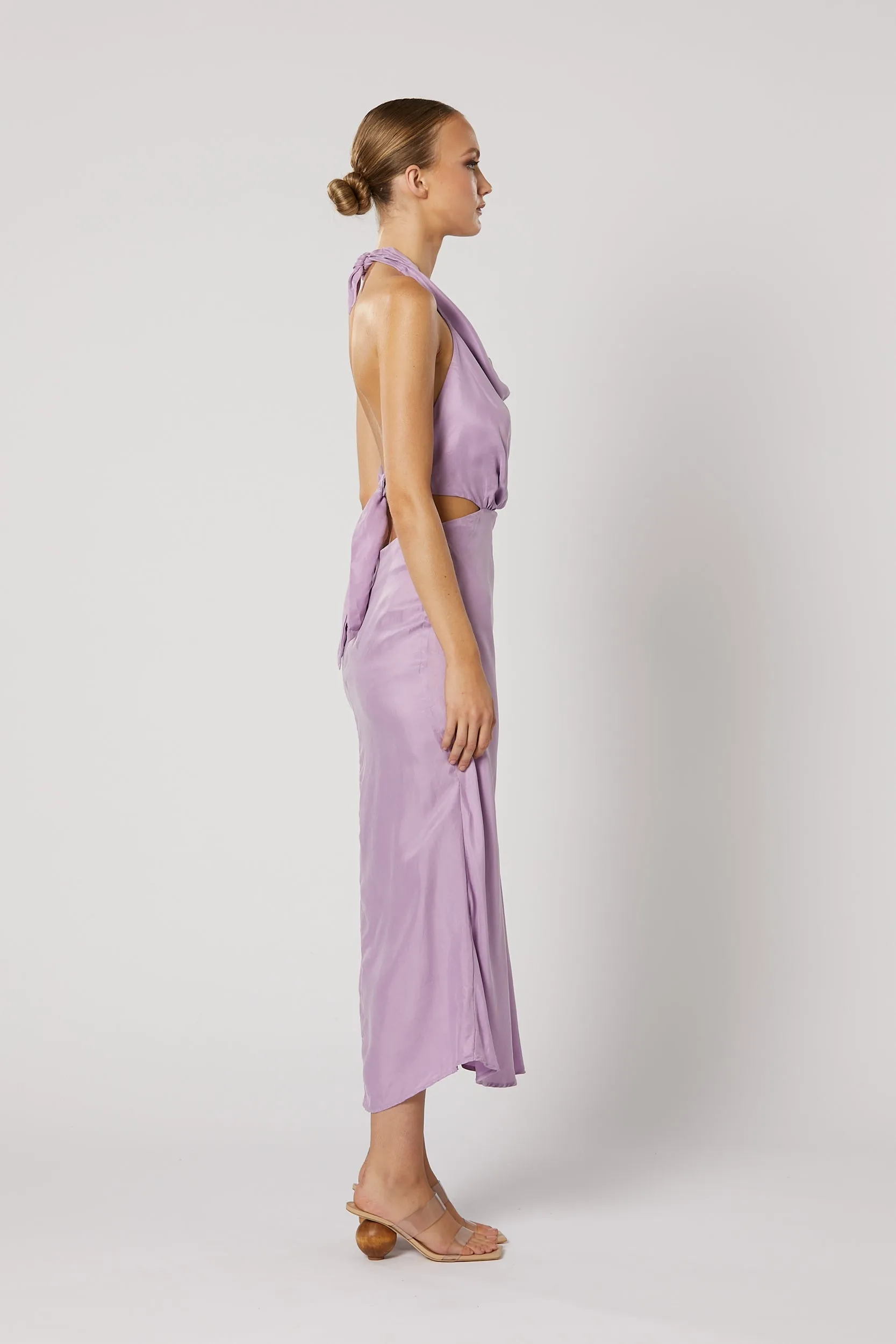 Avery Cowl Dress - Lilac