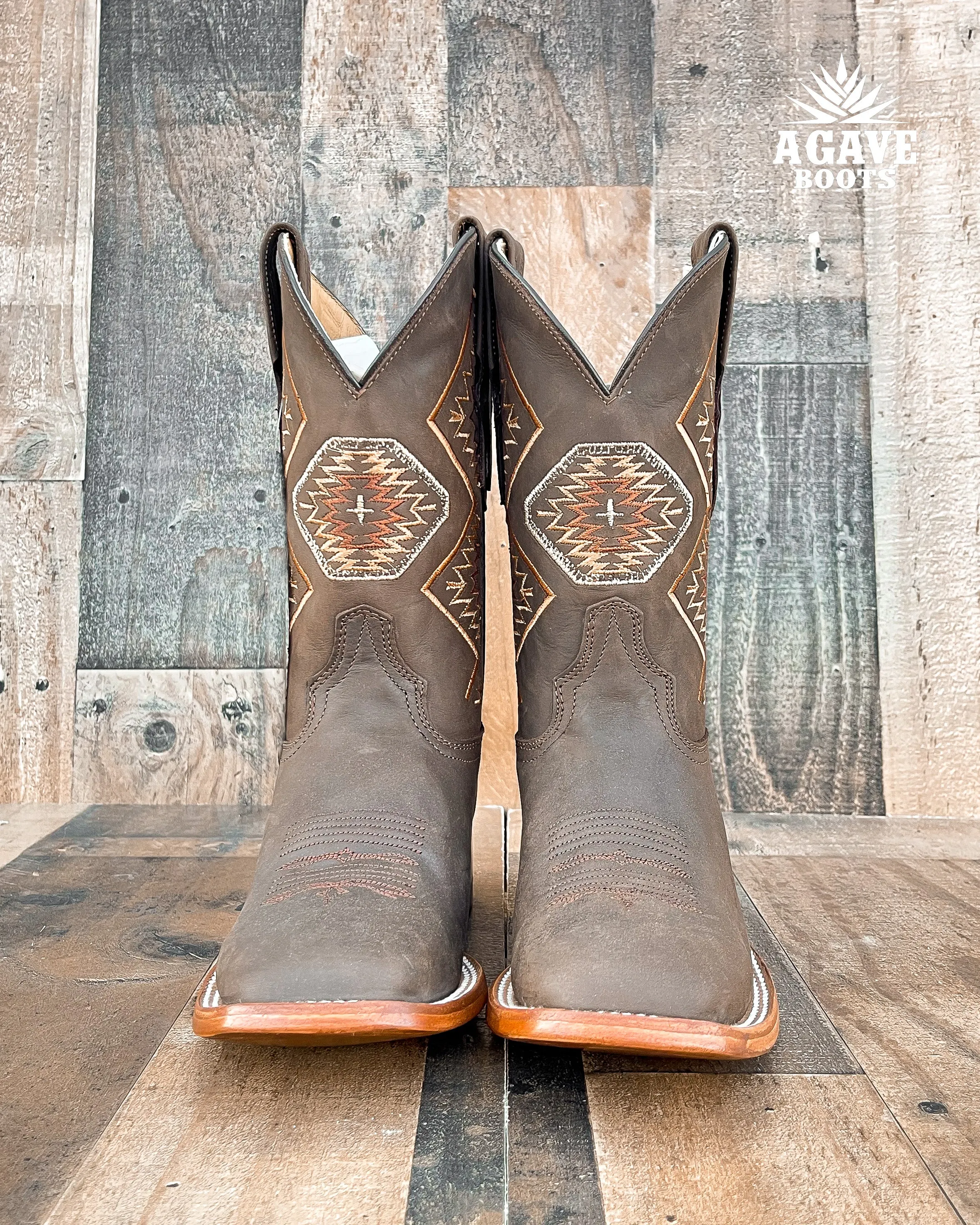 AZTEC BROWN | WOMEN SQUARE TOE BOOTS