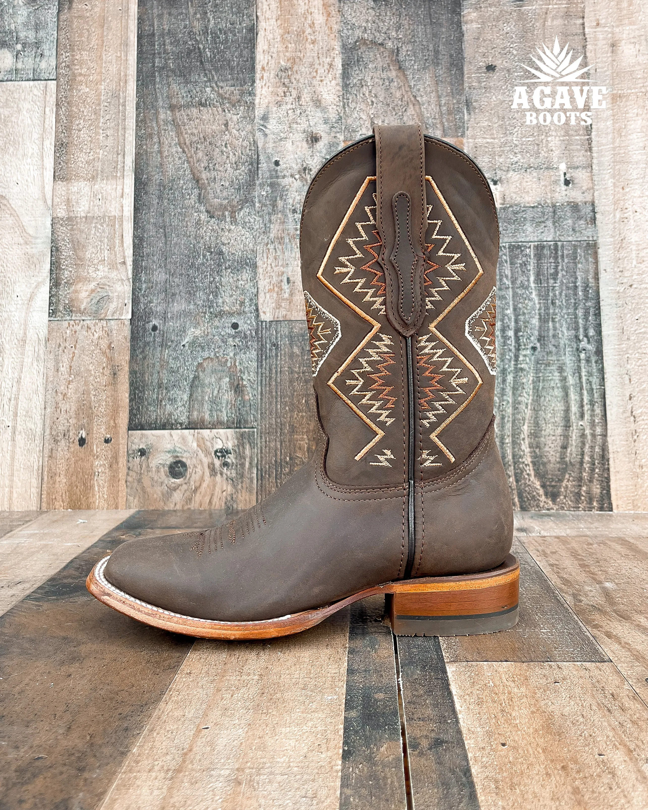 AZTEC BROWN | WOMEN SQUARE TOE BOOTS