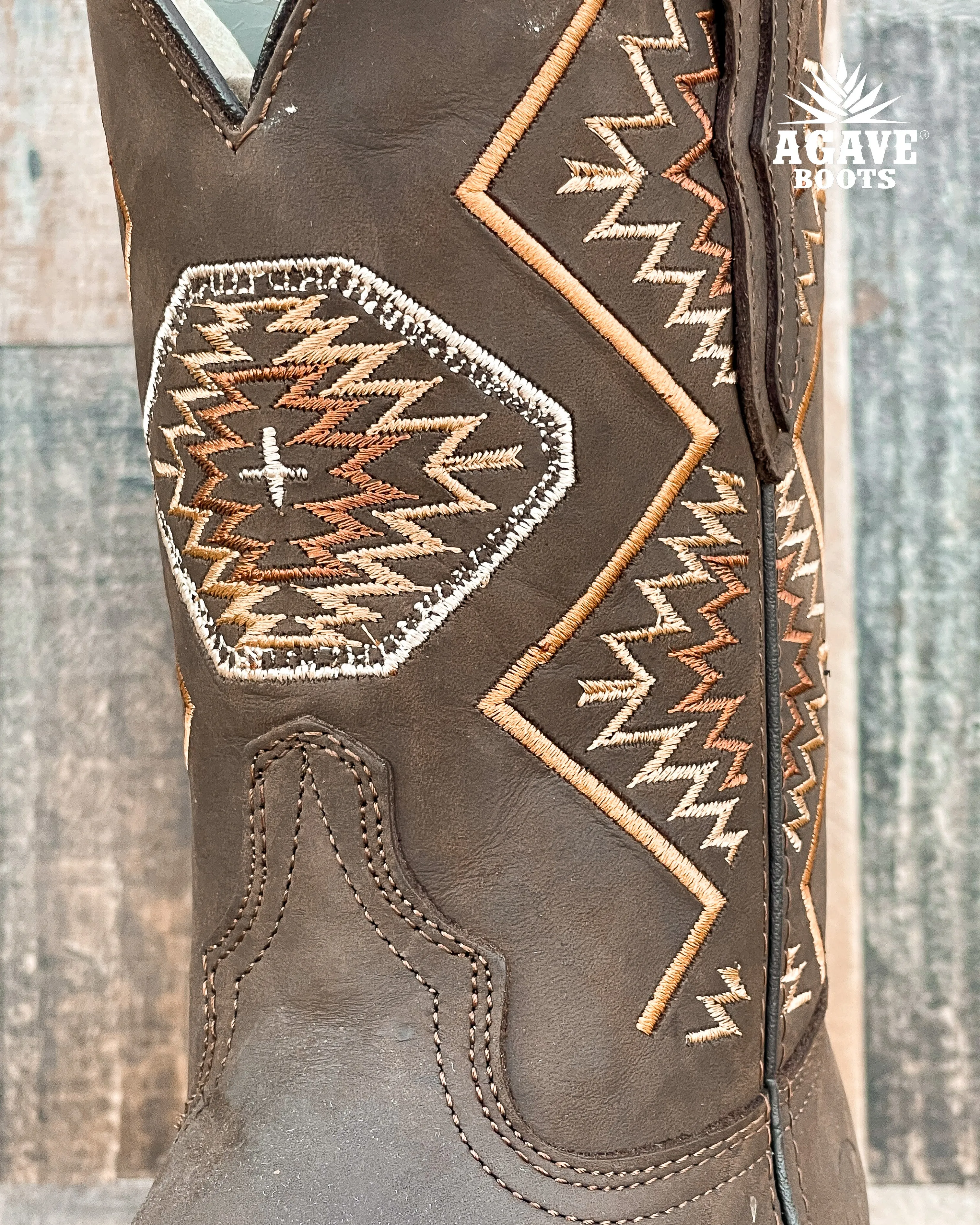 AZTEC BROWN | WOMEN SQUARE TOE BOOTS