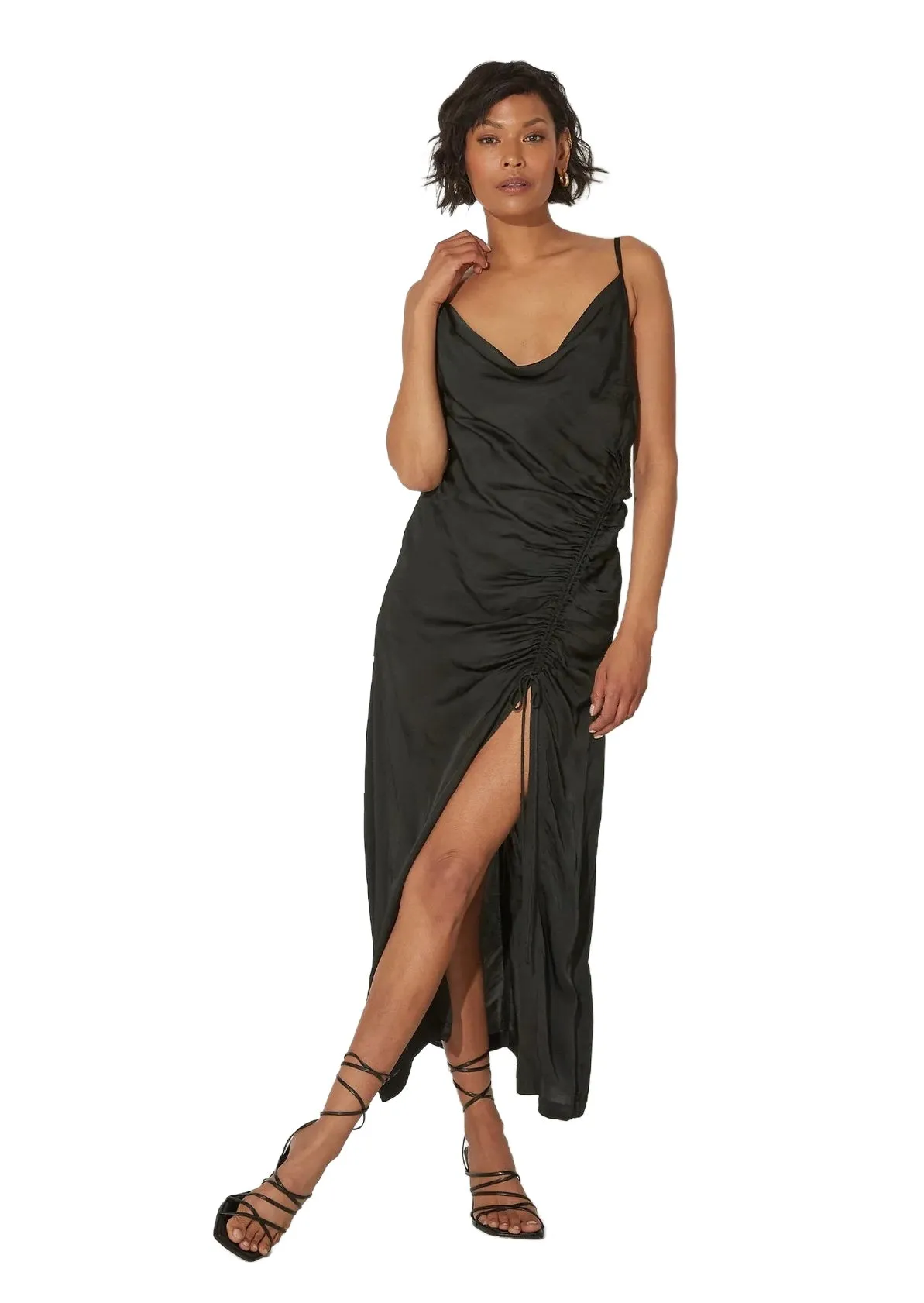 Babette Midi Dress- Black