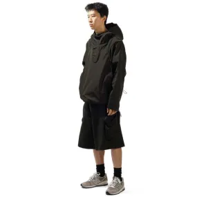 BACK VENT ANORAK - BLACK