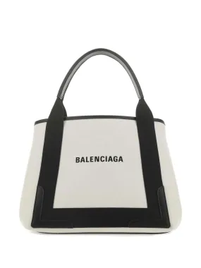 Balenciaga small Navy Cabas tote bag - Neutrals