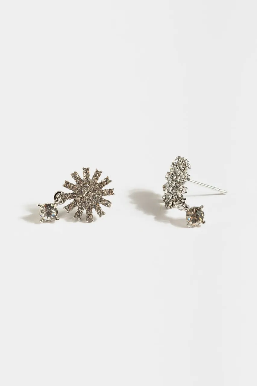 Bianca Starburst CZ Drop Earrings