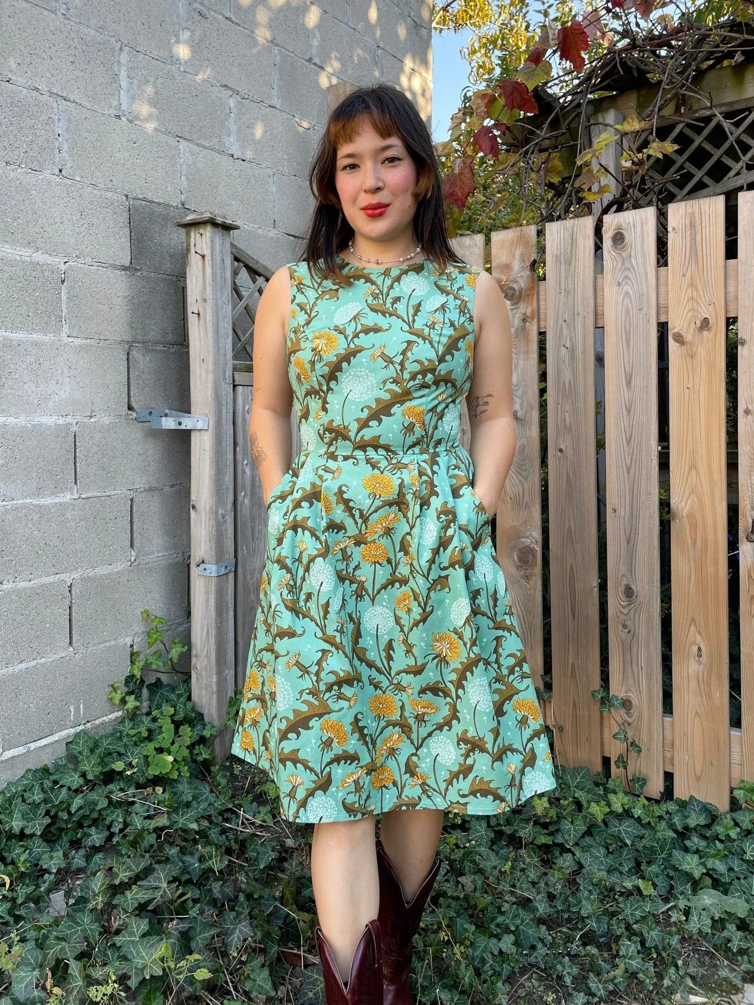 Birds of North America Peafowl Dress - Pissenlit (Online Exclusive)