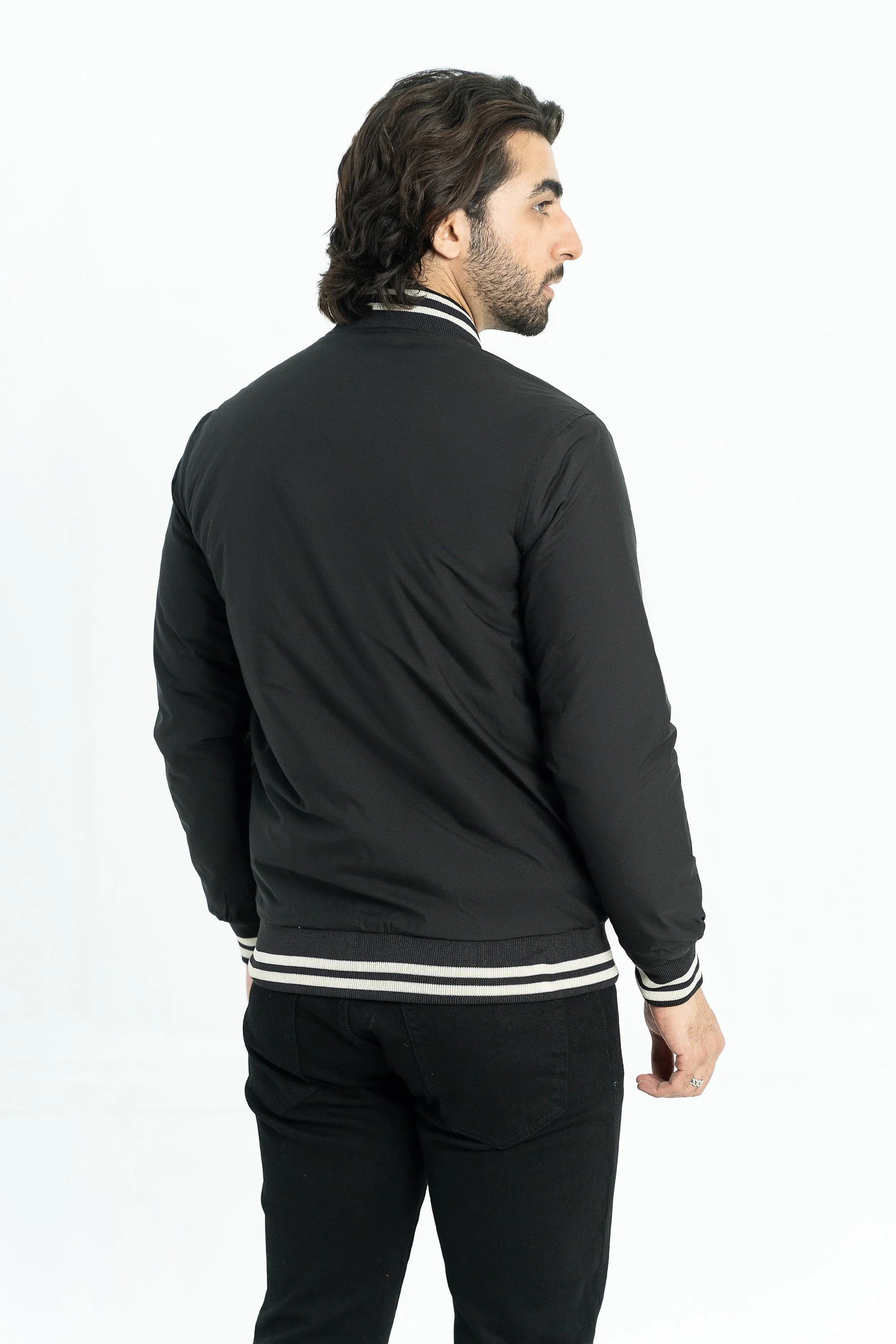 Black Bomber Jacket