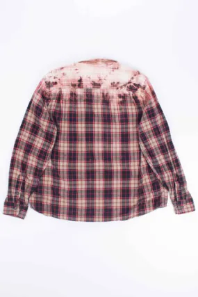 Bleached Black and Tan Flannel Shirt