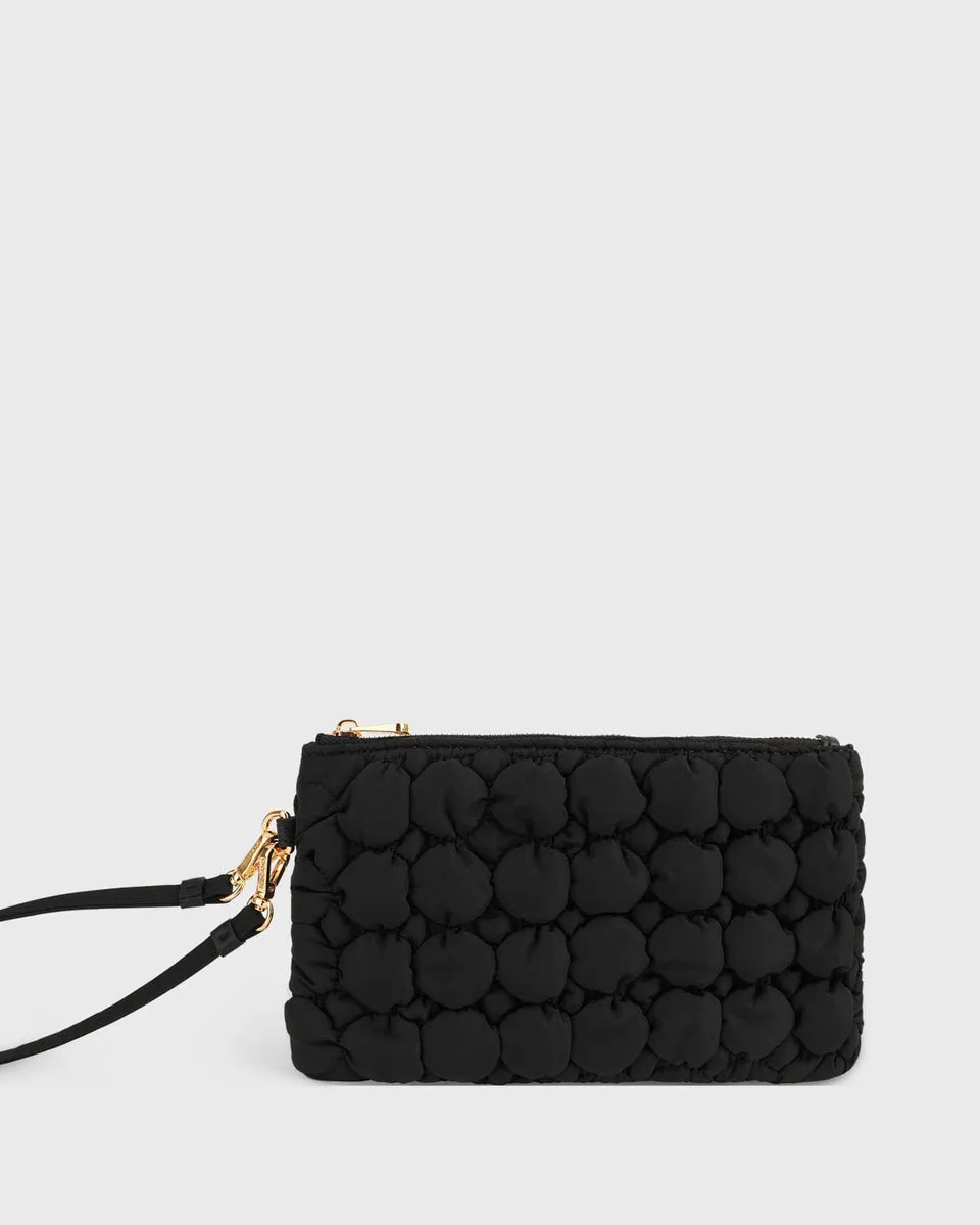 Bloom Wristlet Pouch (Black)