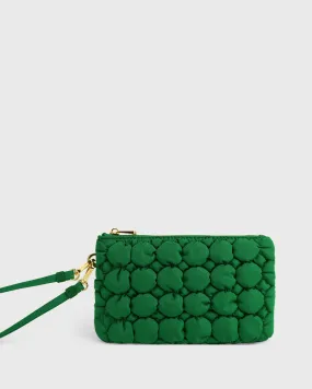 Bloom Wristlet Pouch (Bold Green)