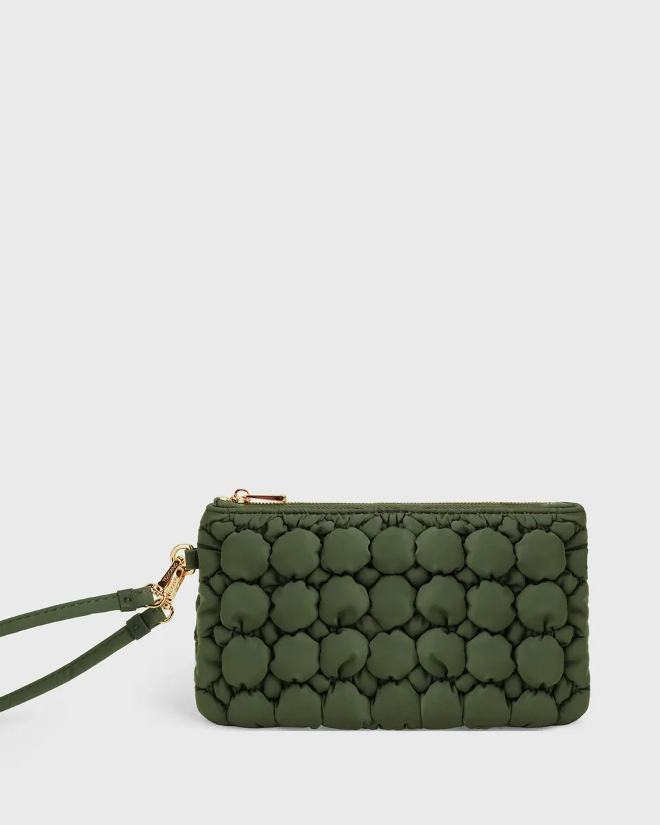 Bloom Wristlet Pouch (Olive)