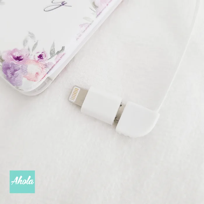 【Blooms】Portable Power Bank with built-in wire 內置線便攜式差電器