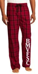 BMV FIGURE SKATING CLUB ADULT FLANNEL PLAID PANT