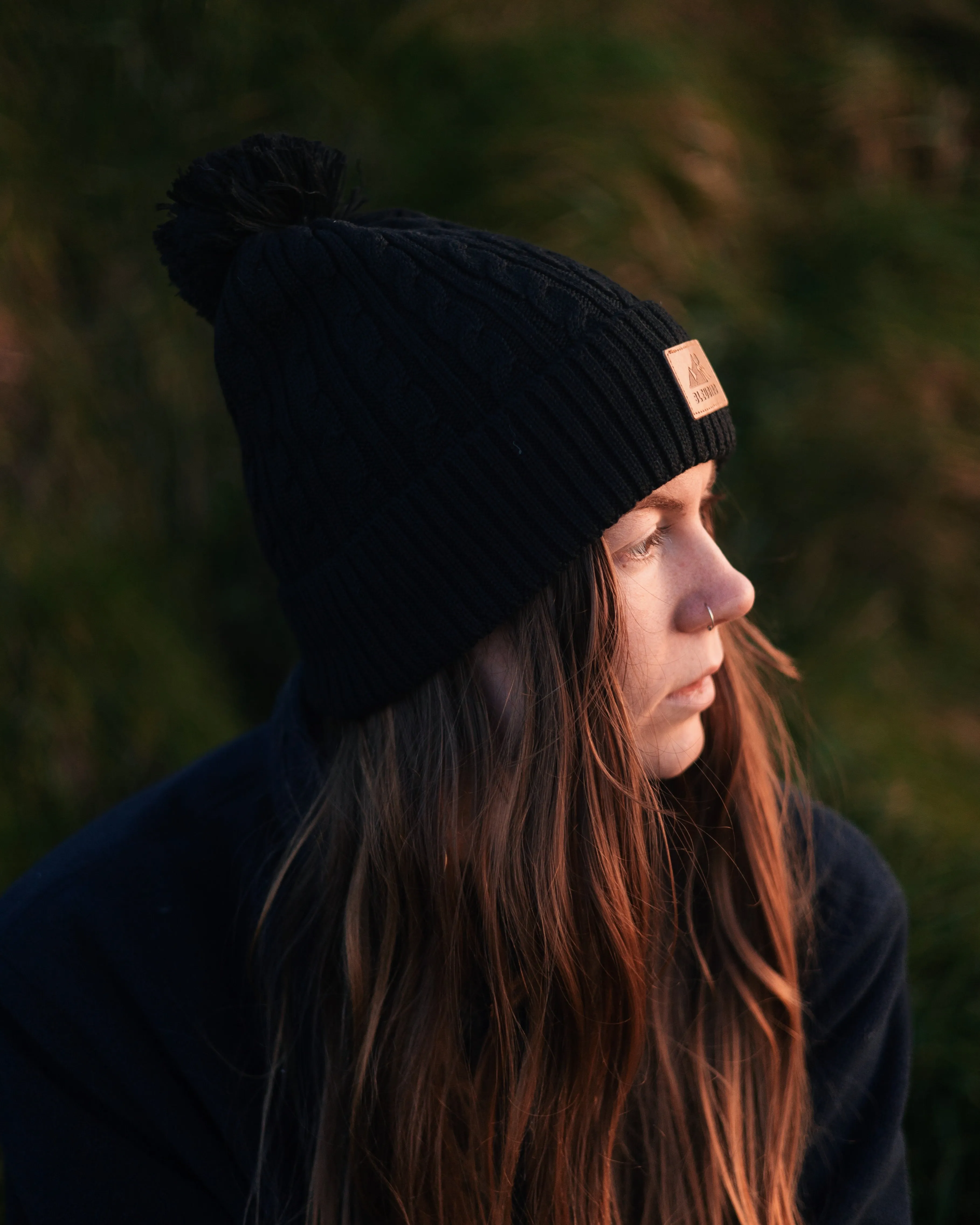 Bobble Beanie Recycled - Black