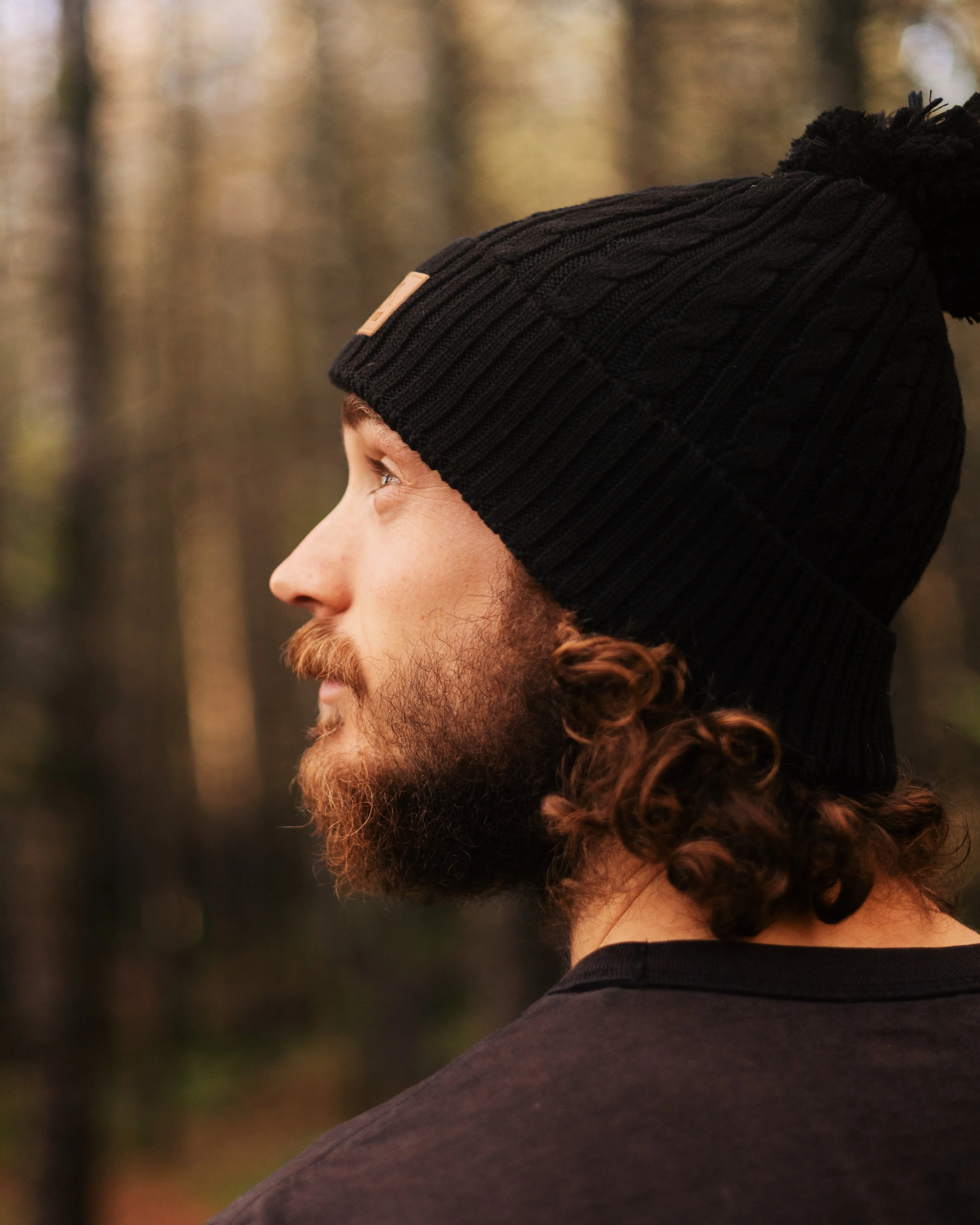 Bobble Beanie Recycled - Black