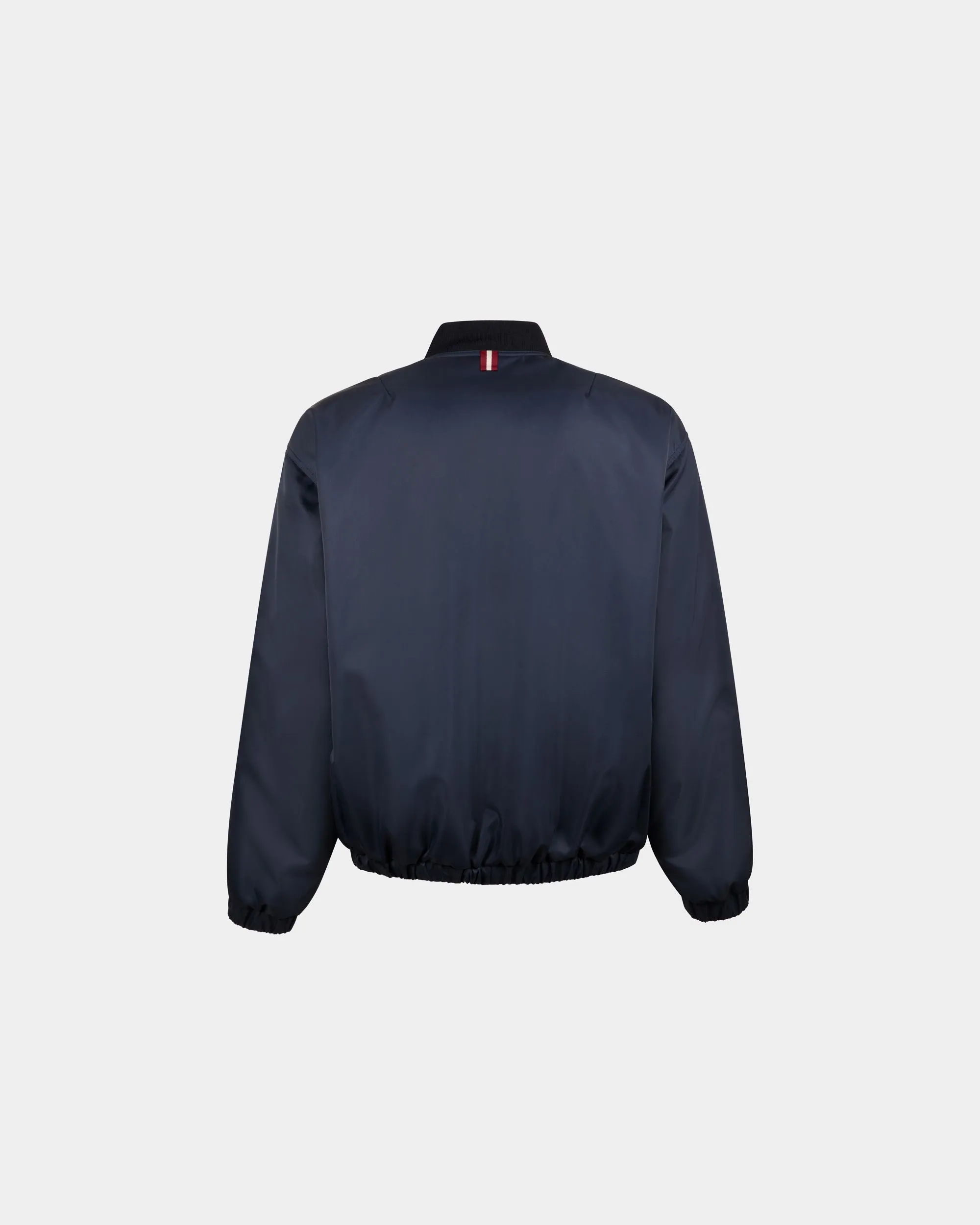 Bomber in Dark Blue Nylon 