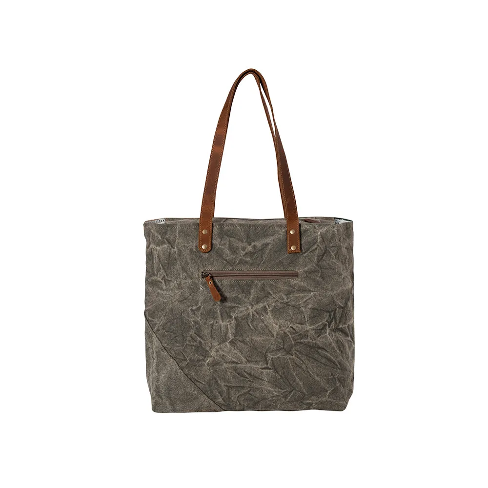 Boulangerie Floral Trim Tote Bag