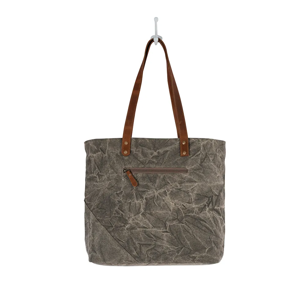 Boulangerie Floral Trim Tote Bag