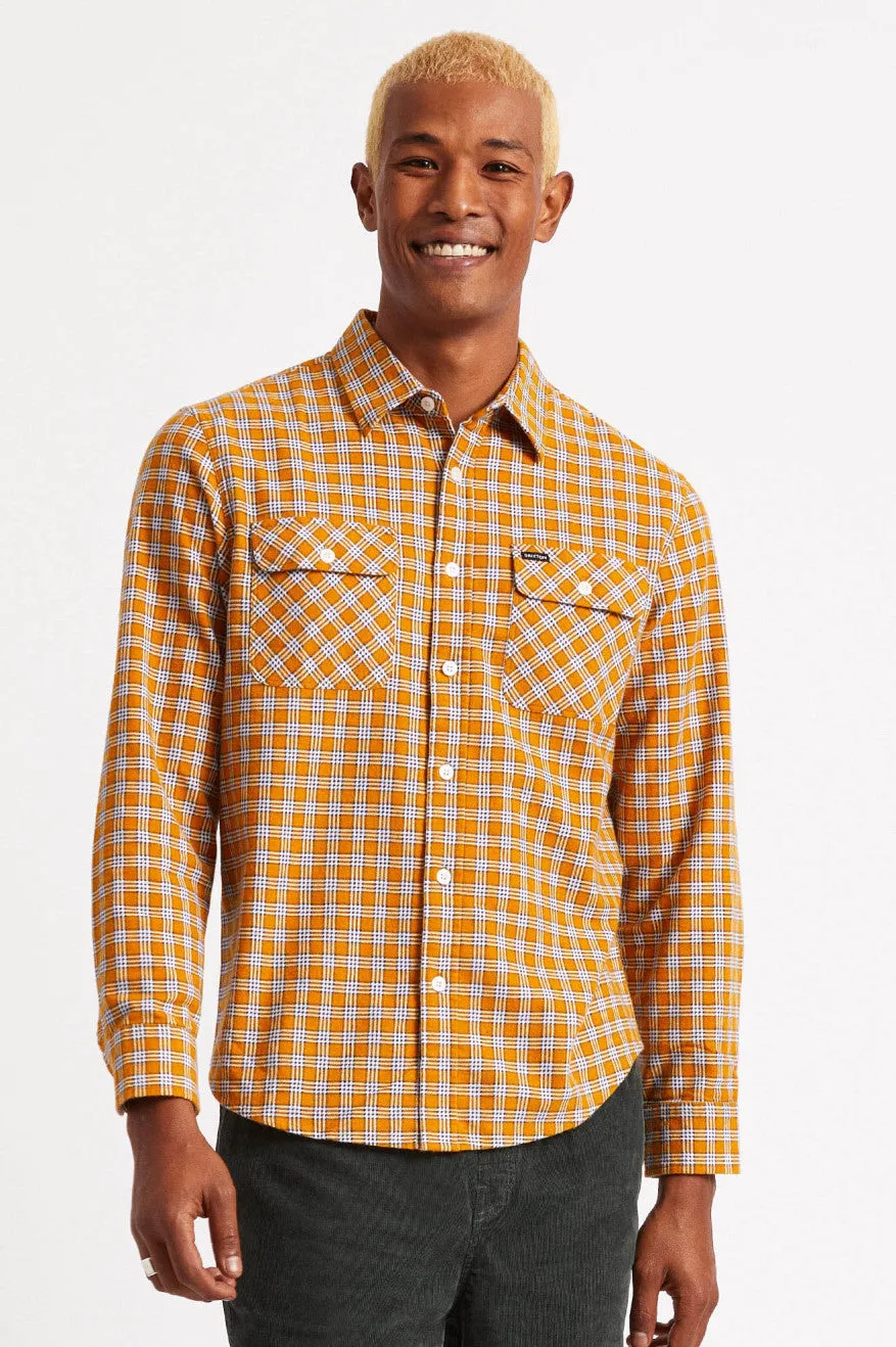 Bowery Lightweight L/S Flannel - Athletic Gold