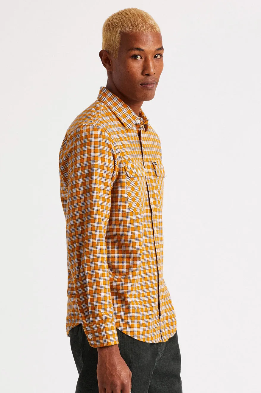 Bowery Lightweight L/S Flannel - Athletic Gold