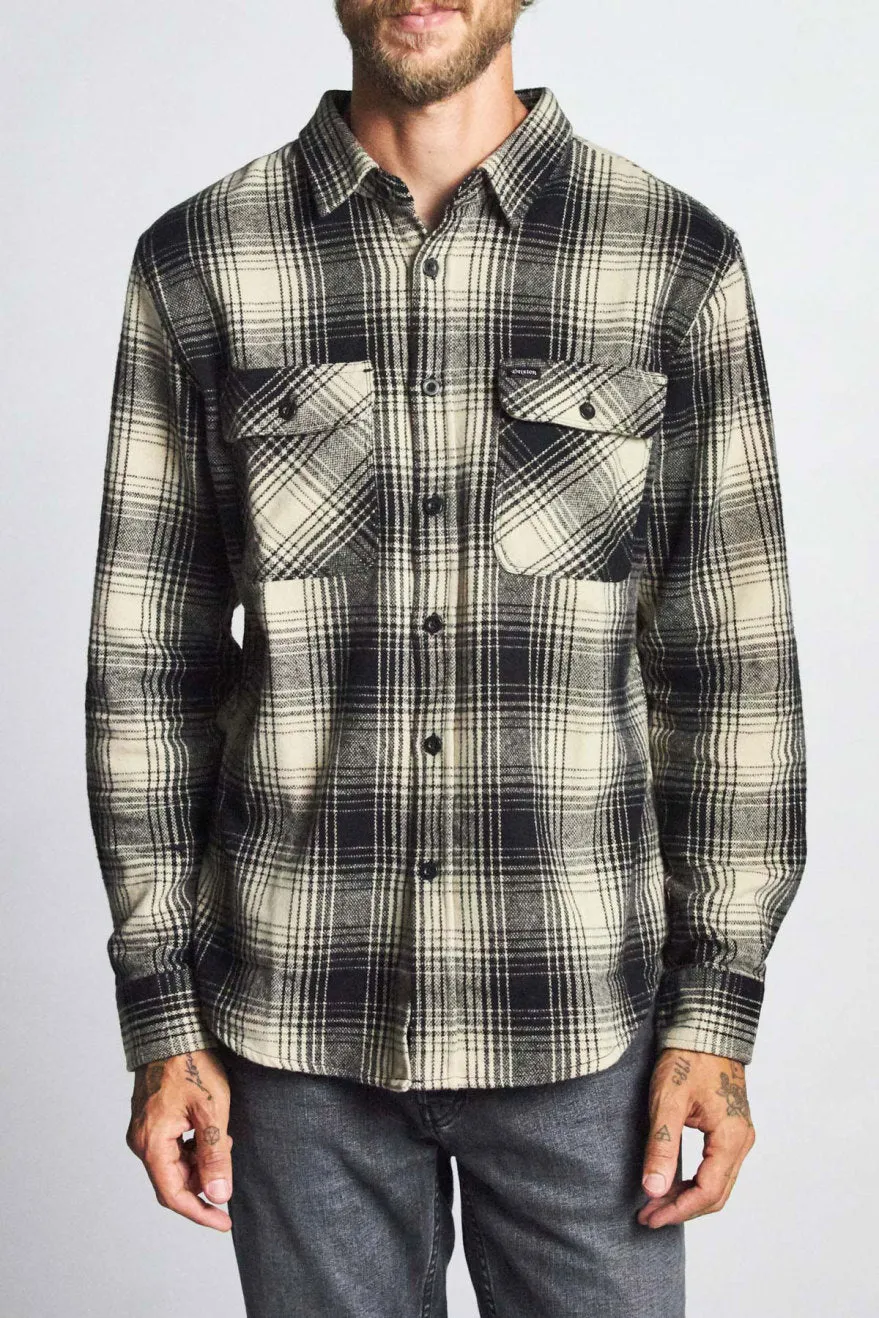 Bowery L/S Flannel - Black/Bone