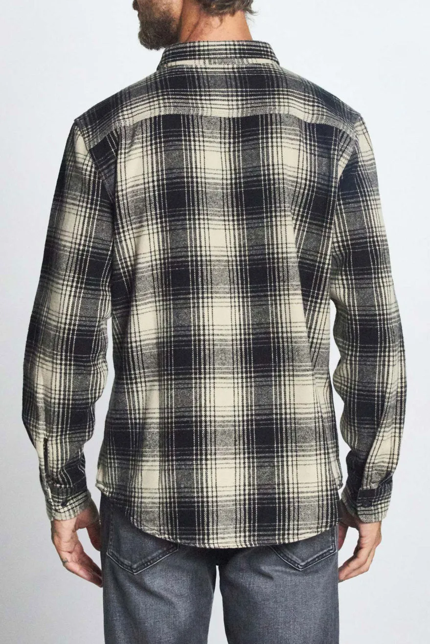 Bowery L/S Flannel - Black/Bone