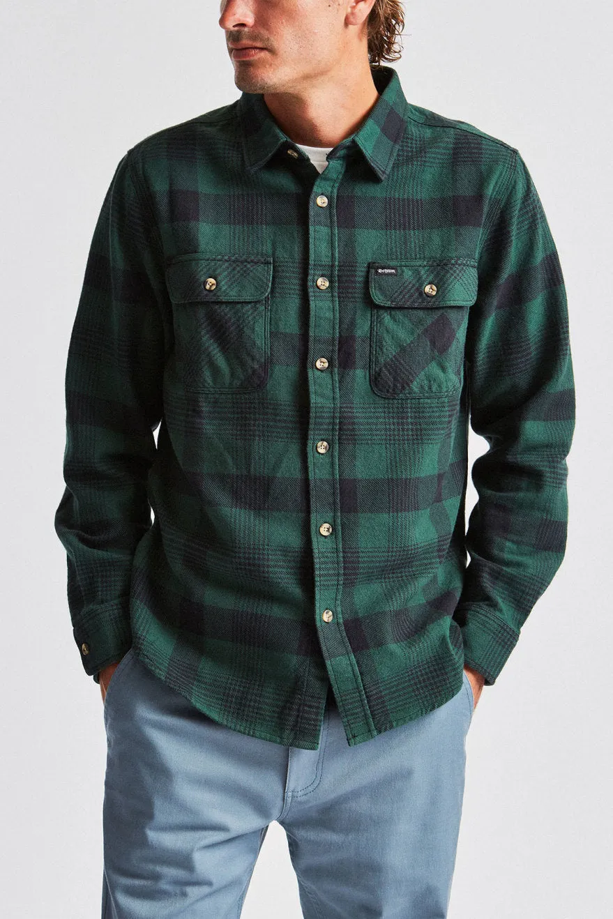 Bowery L/S Flannel - Black/Green