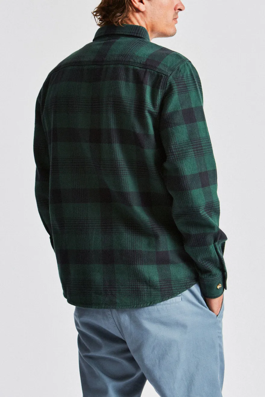 Bowery L/S Flannel - Black/Green