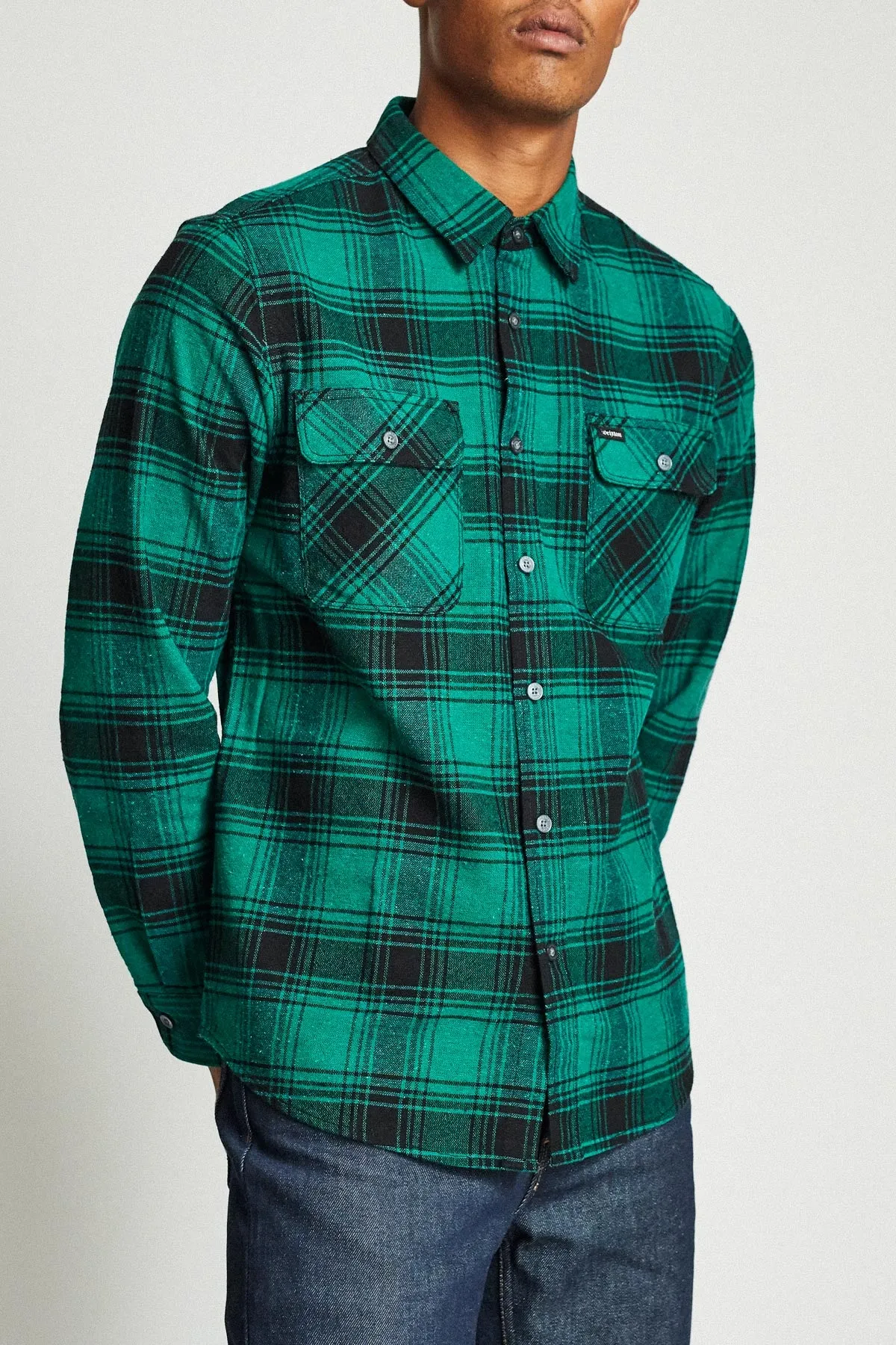 Bowery L/S Flannel - Green/Black